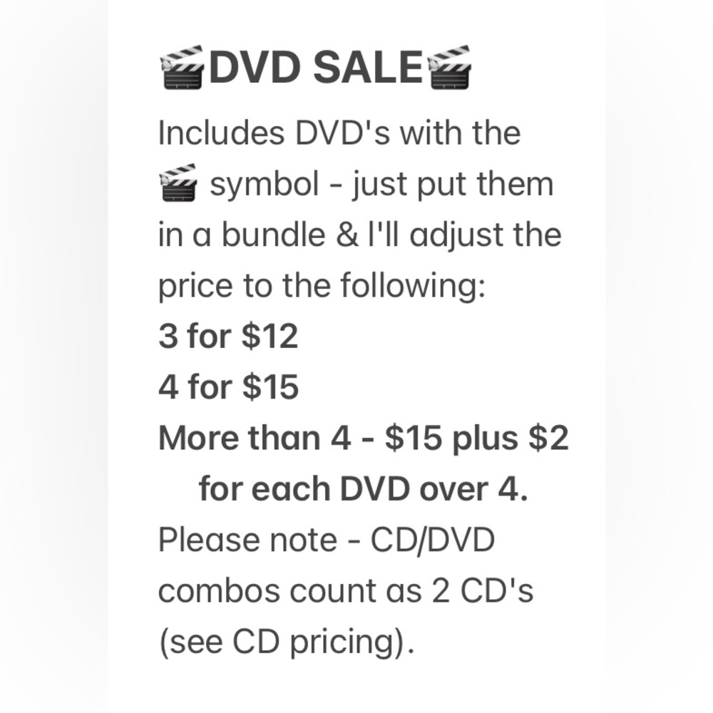🎬 SUPER DVD SALE 🎬